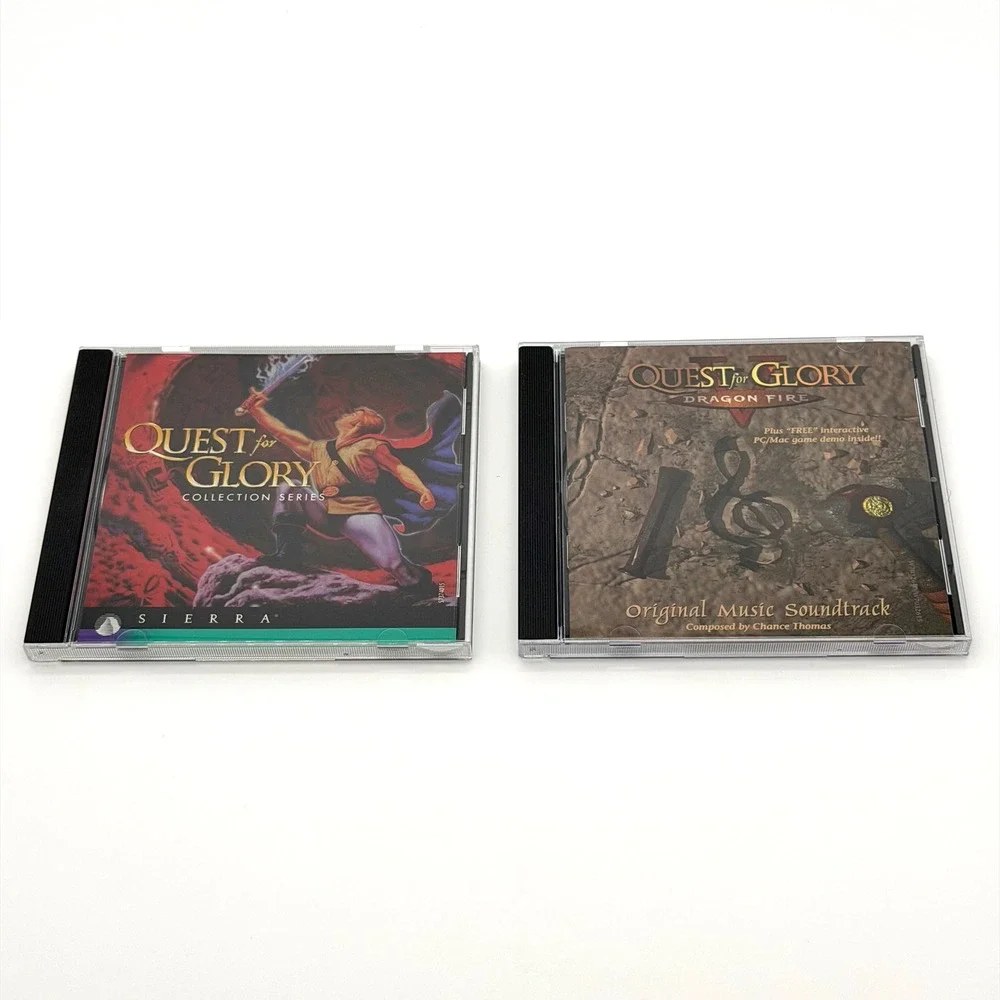 Quest for Glory Collection PC Game 1997 Vintage Big Box Sierra Anthology CD